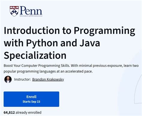 Image result for Introduction to Programming with Python and Java Specialization