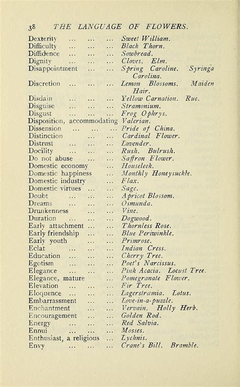 The language of flowers - Biodiversity Heritage Library | Language of flowers, Flower meanings ...