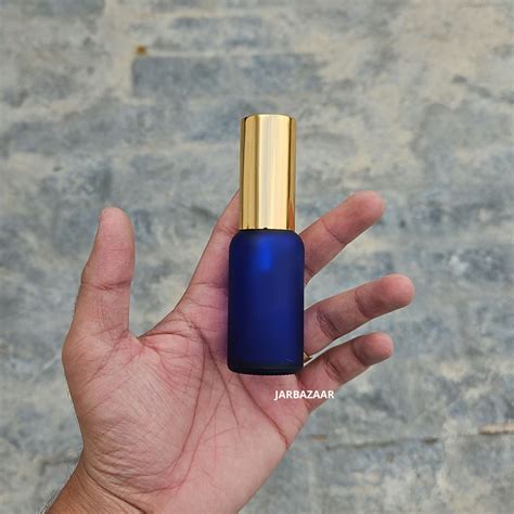 30 ML Blue Frosted Glass Perfume Bottle – JarBazaar