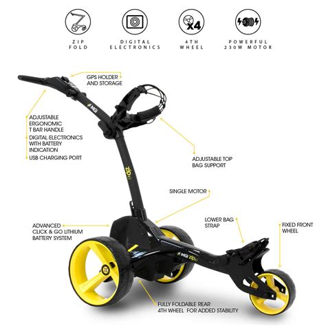 MGI Zip X1 2024 Motorised Golf Buggy - Black | GolfBox