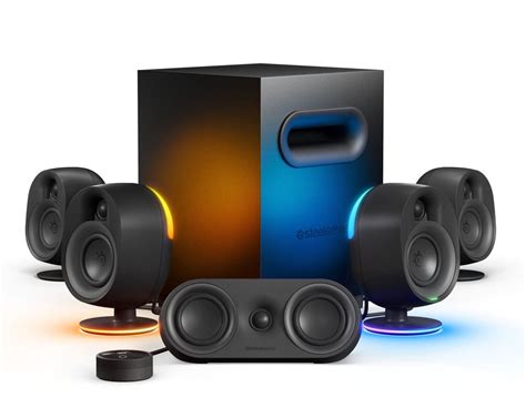 SteelSeries Arena 9 Illuminated 5.1 Desktop Gaming Speakers – 5.1 USB ...