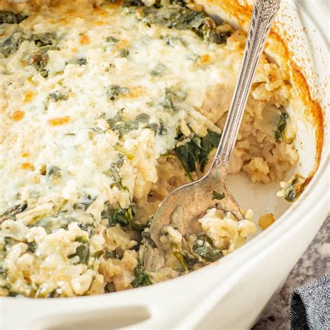 Spinach Rice Casserole Recipe Chicken Spinach Rice Casserole The