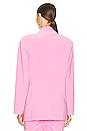 Norma Kamali Oversized Double Breasted Jacket in Candy Pink | REVOLVE
