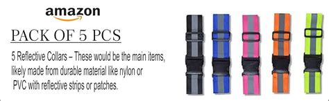 Pack of 5 PCS Cow Reflective Neck Collar (Packs of 5 PCS) : Amazon.in ...