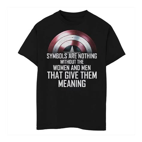 Boys 6-20 Marvel Falcon & Winter Soldier Symbols Are Nothing Shield Tee
