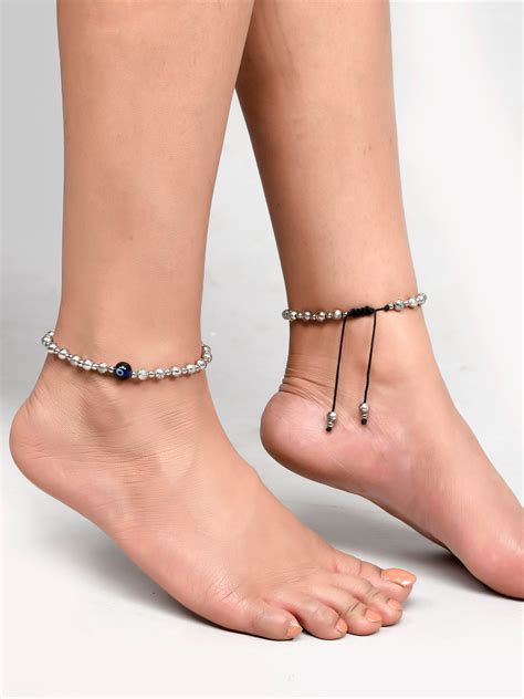 Black Thread Anklet - Buy Women Black Thread Anklet Online in India ...