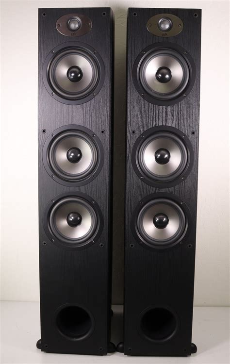Polk TSx440T Black Tower Speaker Pair Floor Standing