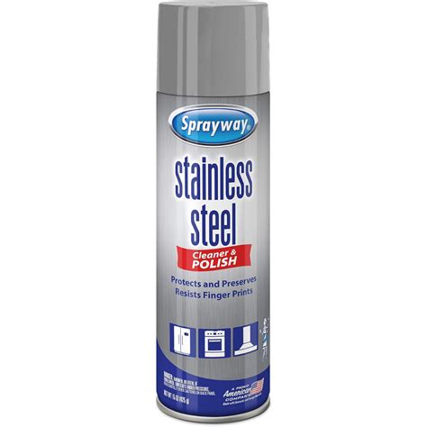 Sprayway Stainless Steel Cleaner And Polish , Aerosol , 15 oz / 425g ...