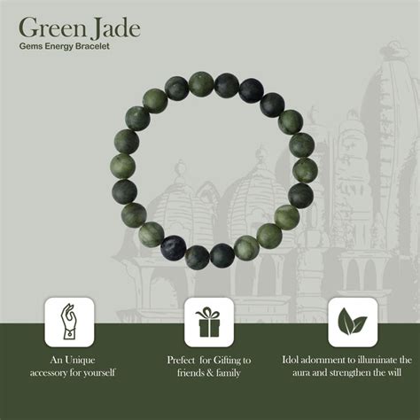 Giri - Jade Bracelet | Elastic Bracelet | Green Jade Bracelet