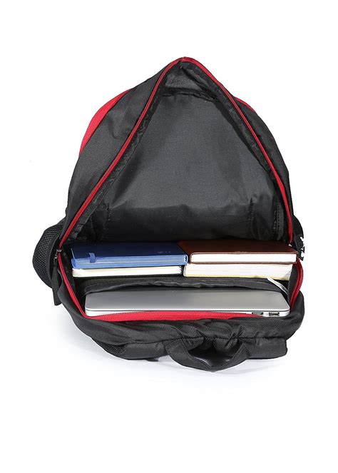 Zwart ZILLION-R 20L Black and Red Laptop Backpack – Zwart