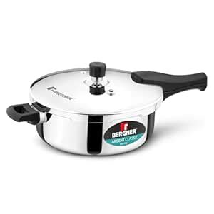 Buy Bergner Argent Classic Triply Stainless Steel 5 Liters Outer Lid ...
