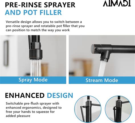 Buy Oil Rubbed Bronze Kitchen Faucet - AIMADI Commercial Style Spring ...