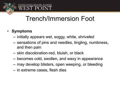 Cold weather injury training, U.S. Army Garrison West Point | PPTX