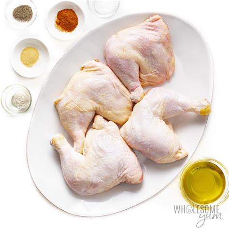 Baked Chicken Leg Quarters (Crispy, Juicy, & Easy!) | Wholesome Yum