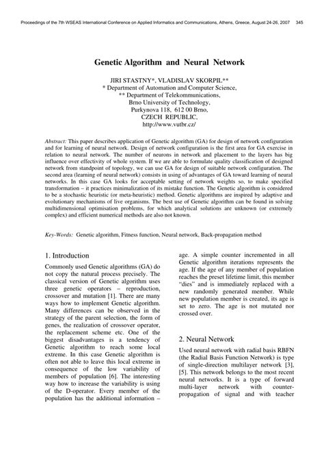 Image result for Genetic Algorithm Neural Network