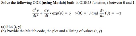 Using Ode45 MATLAB 的图像结果