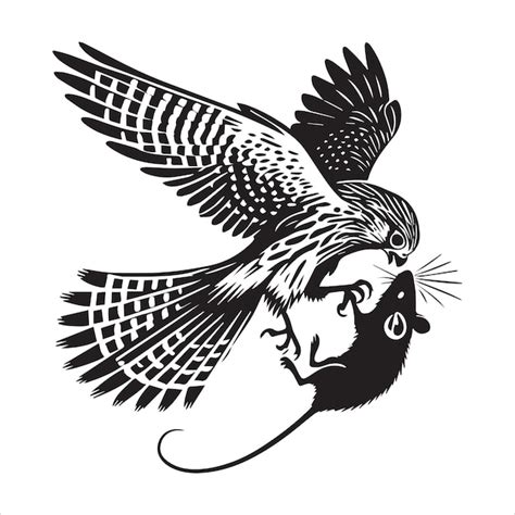 Common kestrel silhouette clipart kestrel bird vector illustration in ...