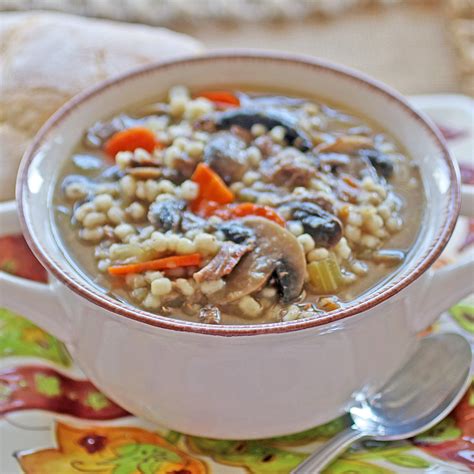 Beef Barley Mushroom Soup