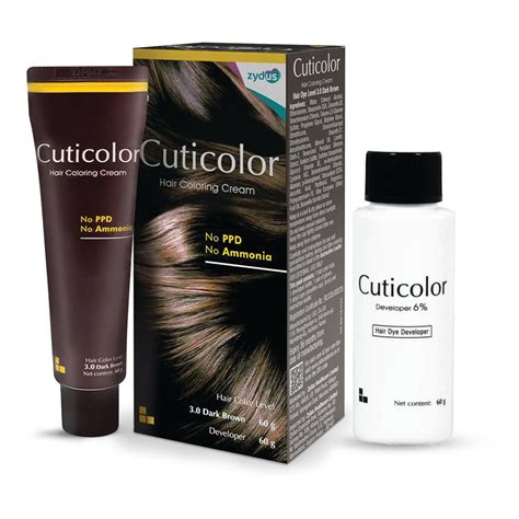 Cuticolor Hair Color Cream (Dark Brown 3.0) – Skinluv.in