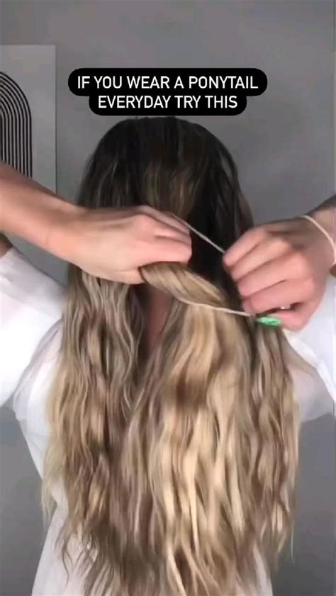 Ponytail Hair Tutorial 的图像结果