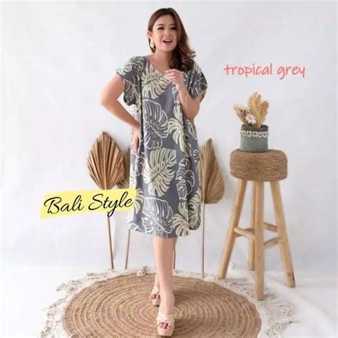 Jual Daster Tropical Grey / Daster Bali / Daster Cantik (Bahan Dingin ...