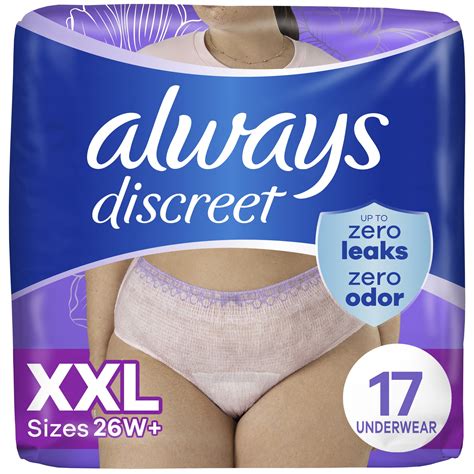 Always Discreet Adult Incontinence Underwear for Women and Postpartum ...