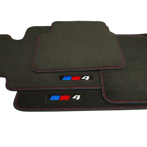 BMW 4-Series Convertible Velour Floor Mats 2014-2020 – F33 F83 – 4 Log