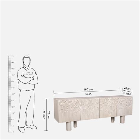 Vivienne Mango Wood Low Height Tv Unit in Light Birch Colour – HomeTown