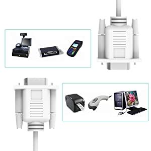 Storite 9 Pin Serial Male to Female Extension Cable Lead DB9 RS232 ...