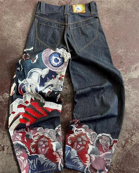 Y2K Embroidered Jeans