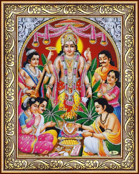 Avercart Lord Satyanarayana Poster 5x7 inch Framed (with Frame Size ...