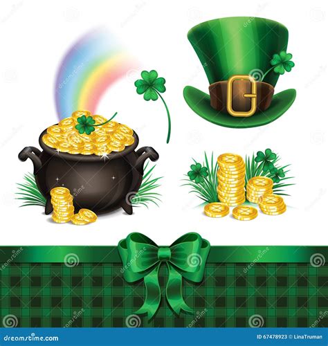Set of St. Patrick S Day Symbols, Set of St Stock Vector - Illustration ...