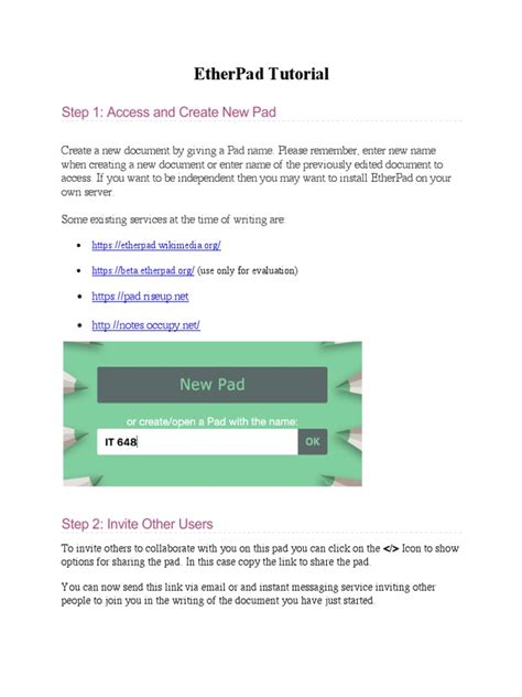 Image result for Etherpad Tutorial