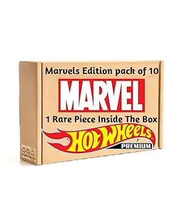 Hot Wheels Marvels Edition Pack of 10 | 1 Rare Piece Inside The Box ...