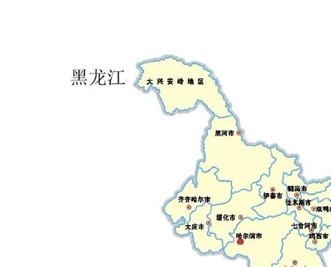 黑龙江省地图高清版_黑龙江地图库