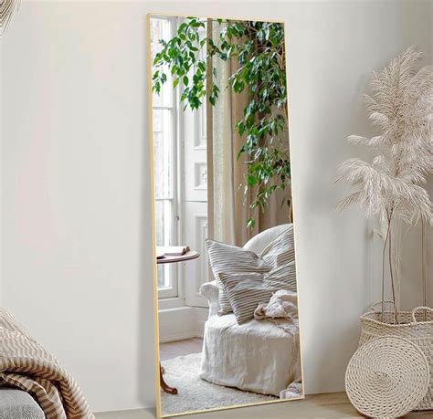 59x16 Full-length Mirror Gold Frame Floor - Etsy