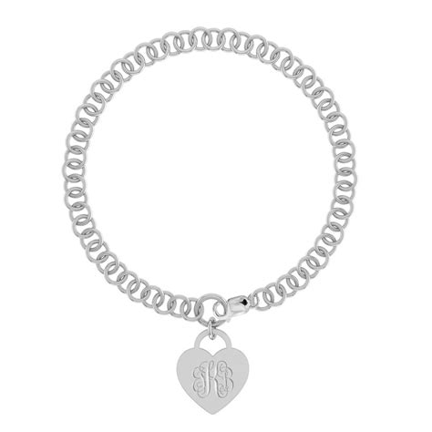 LeCalla - Buy Personalised 925 Sterling Silver Engraved Heart Charm ...