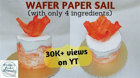 Image result for Wafer Paper Sail Tutorial