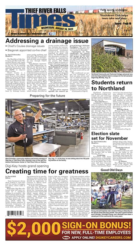 August 24, 2022 | Thief River Falls Times & Northern Watch – Official Page