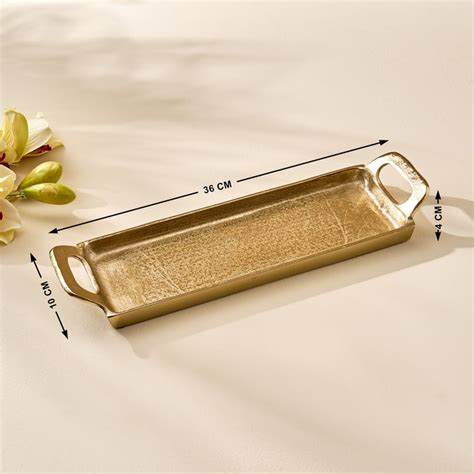 Buy Hoovu Nola Metal Decorative Tray - Small from Home Centre at just ...
