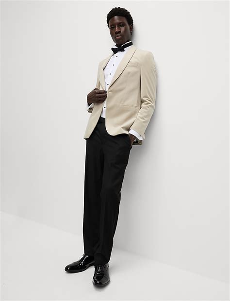 Buy Slim Fit Velvet Jacket at Marks & Spencer