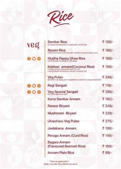 Menu at Teluguness, Hyderabad, Hitech City Main Rd