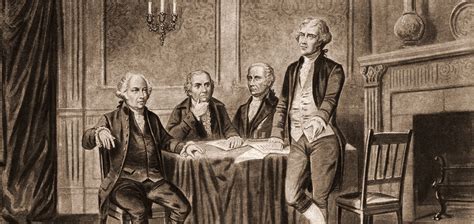 Thomas Jefferson Writing The Constitution