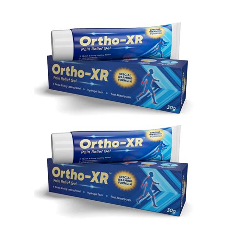 Ortho XR Ayurvedic Pain Relief Gel Ointment 30g with Special Warming ...