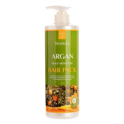 DEOPROCE Увлажняющая маска для волос с маслом арганы ARGAN SILKY ...