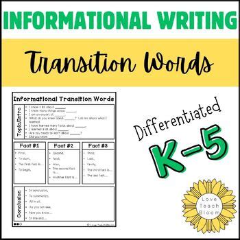 Informative Writing Transition Words 的图像结果