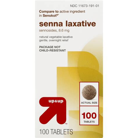 Up&Up Senna Laxative, 8.6 mg, Tablet (100 each) Delivery or Pickup Near ...