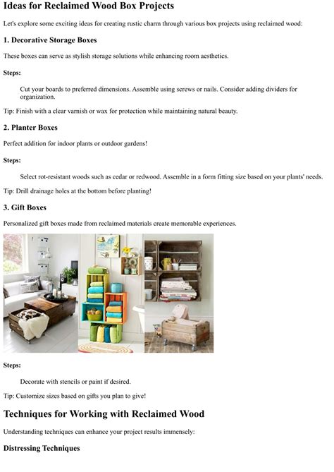 Image result for Wood Box Projects