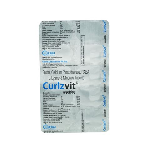 Curlzvit Tablet | Uses, Side Effects, Price | Apollo Pharmacy