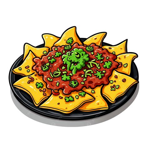 Cheesy Nachos Clip Art